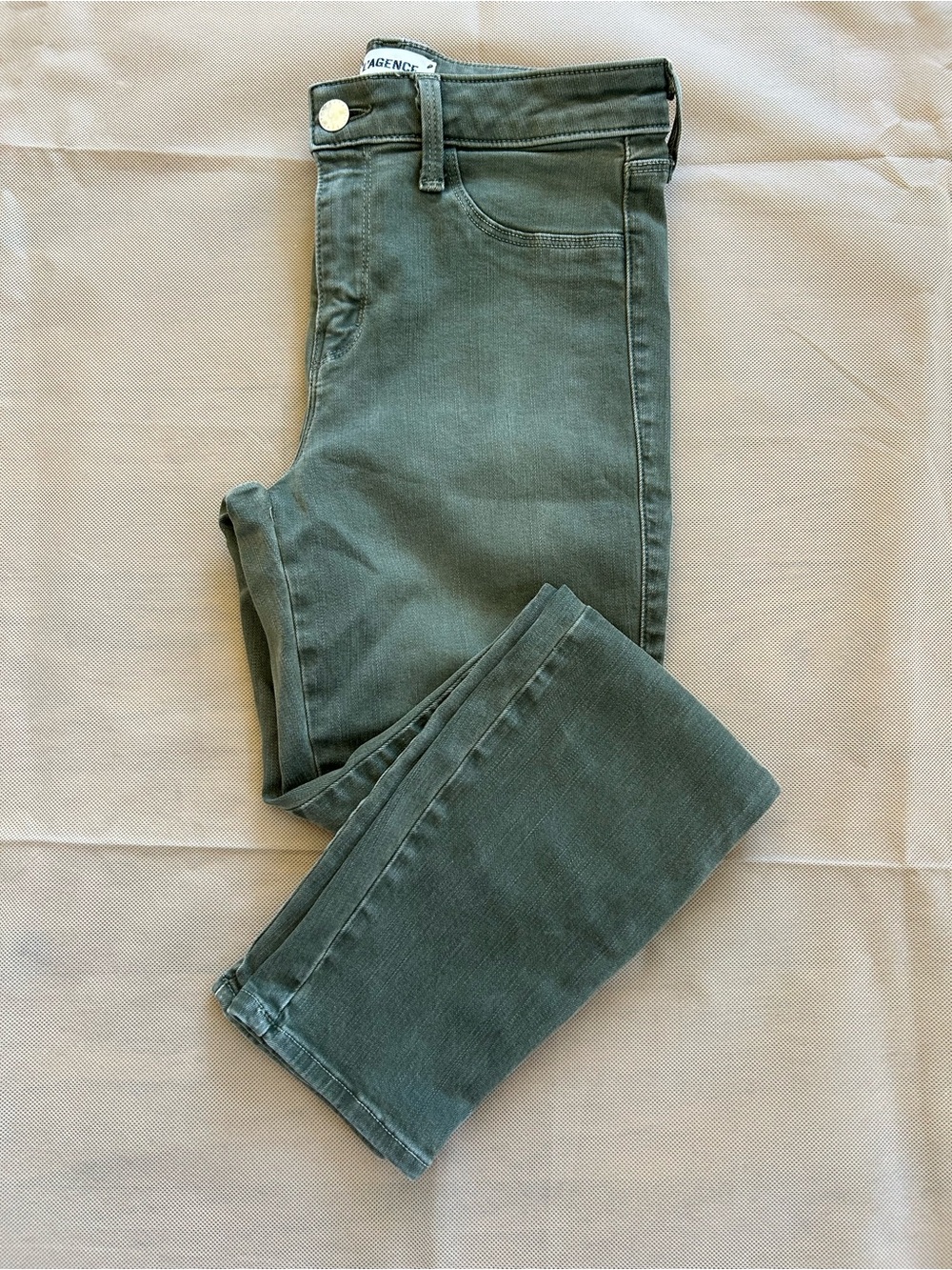 L'AGENCE Women's Skinny Jeans in Olive Green